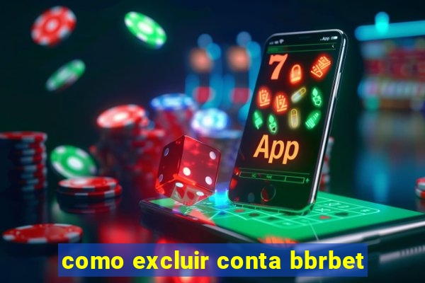 como excluir conta bbrbet